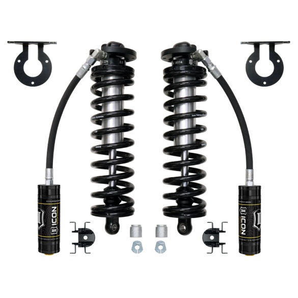 ICON 61720 2005-Up Ford Super Duty 4Wd 2.5-3" Lift 2.5 Vs Remote Reservoir Bolt In Coilover Conversion Kit Front