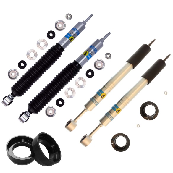 10-'23 Toyota 4Runner 4WD Bilstein 5100 0-2.5" Front & 1.5" Rear Lift Kit Shocks plus Rear Coil Spacers