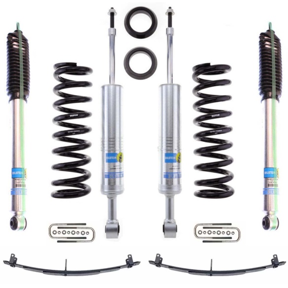 05-’15 Toyota Tacoma 4WD/2WD 2.5″ Bilstein 6112/5100 and Icon Leaf Pack Lift Kit System